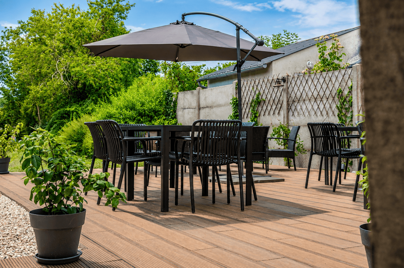 Angelegte Terrasse von Maison L'Escale