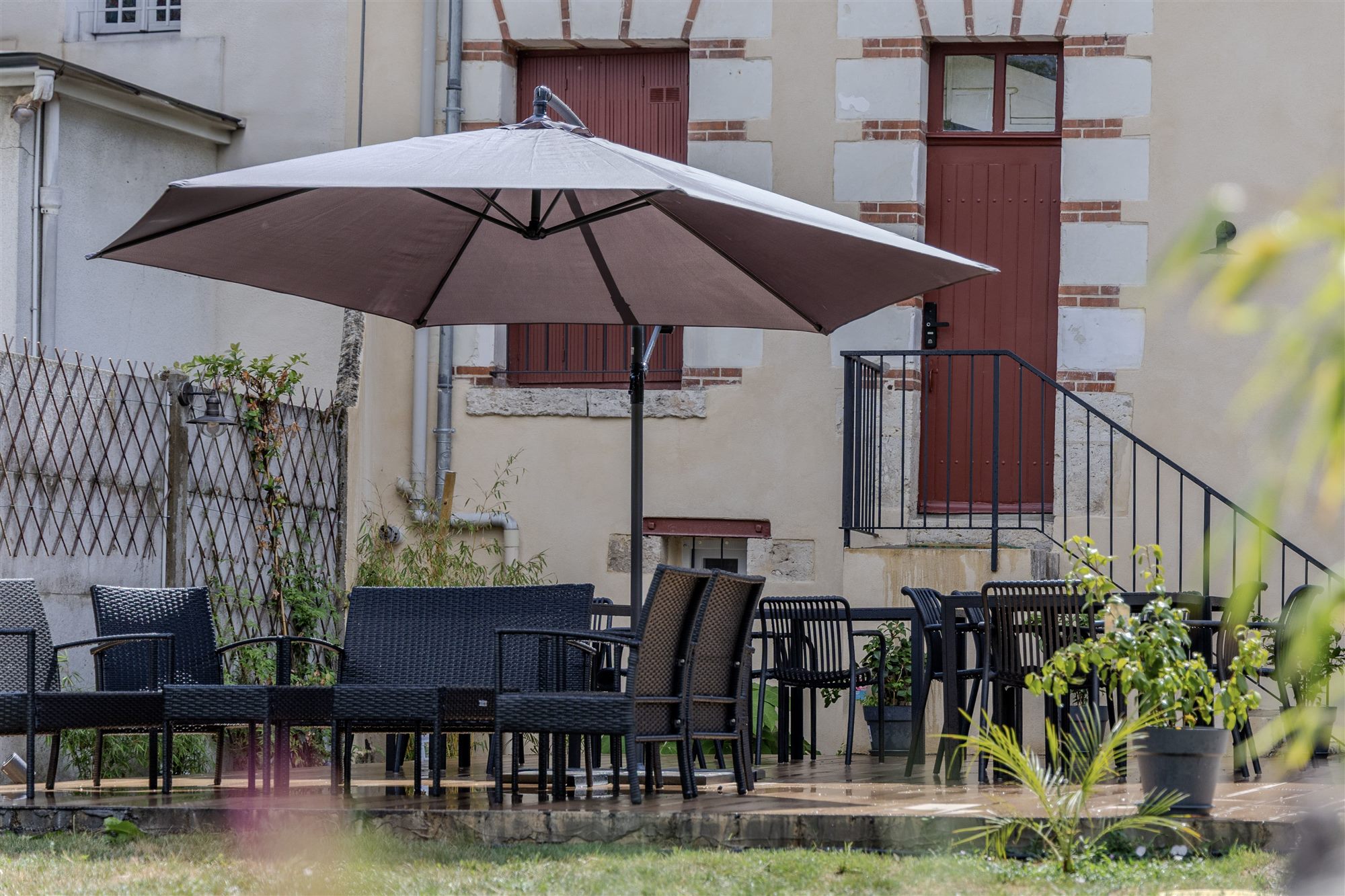 Terrazza di Maison L'Escale la sera